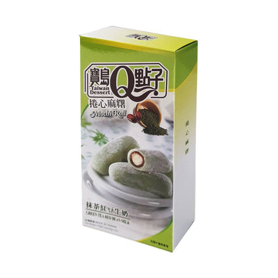 Mochi Roll Green Tea Matcha, Milk & Red Bean - Q Brand