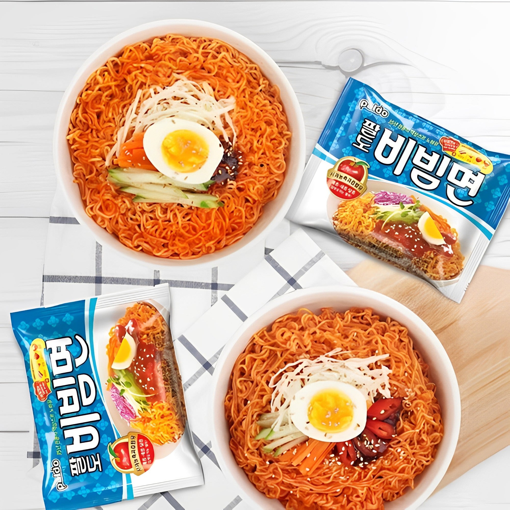 Bibim Men Korean Sweet & Spicy Cold Mix Noodle 130g - Paldo
