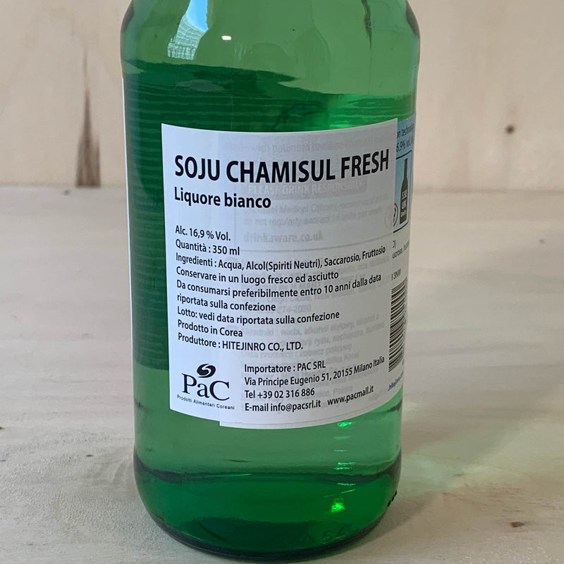 Soju Chamisul Fresh 16.9% 350ml - Korean Liquor - Jinro