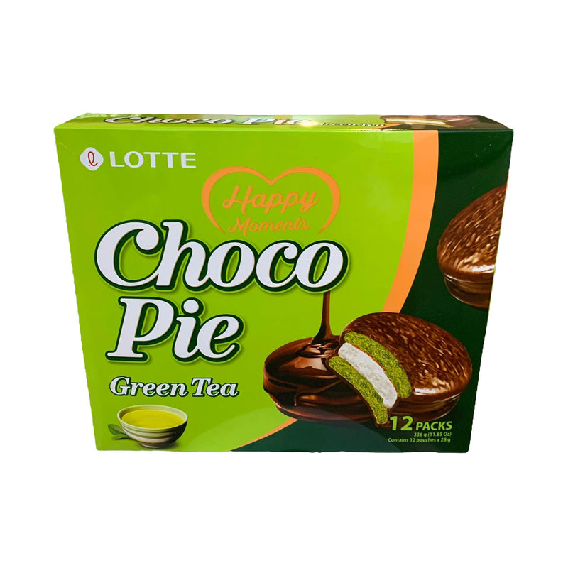 Choco Pie Matcha Green Tea Cake 28gx12 - Lotte