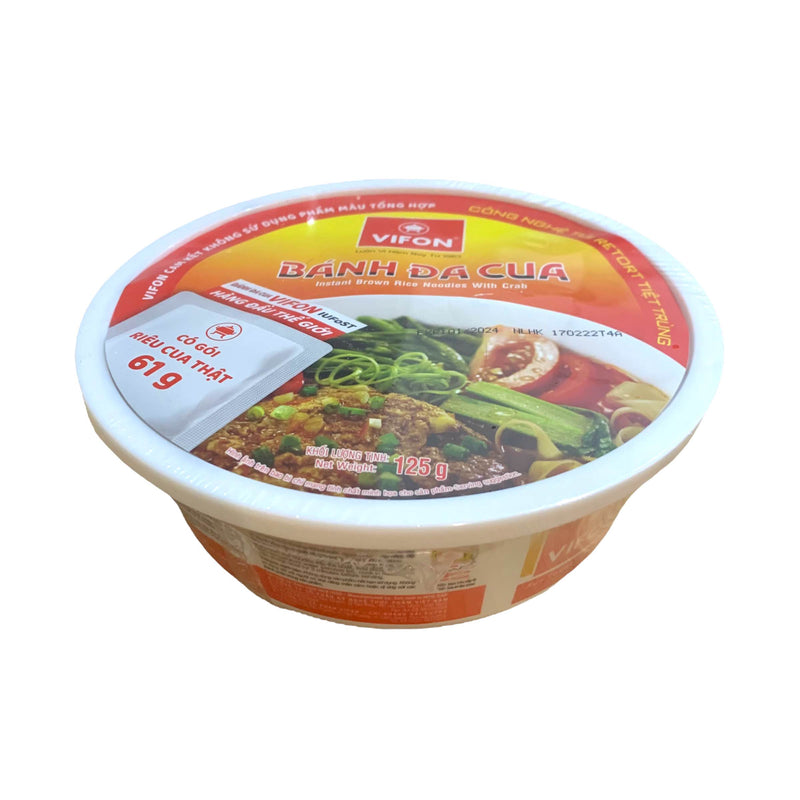 Instant Brown Rice Noodle In Crab Soup (Bowl) 125g - Vifon
