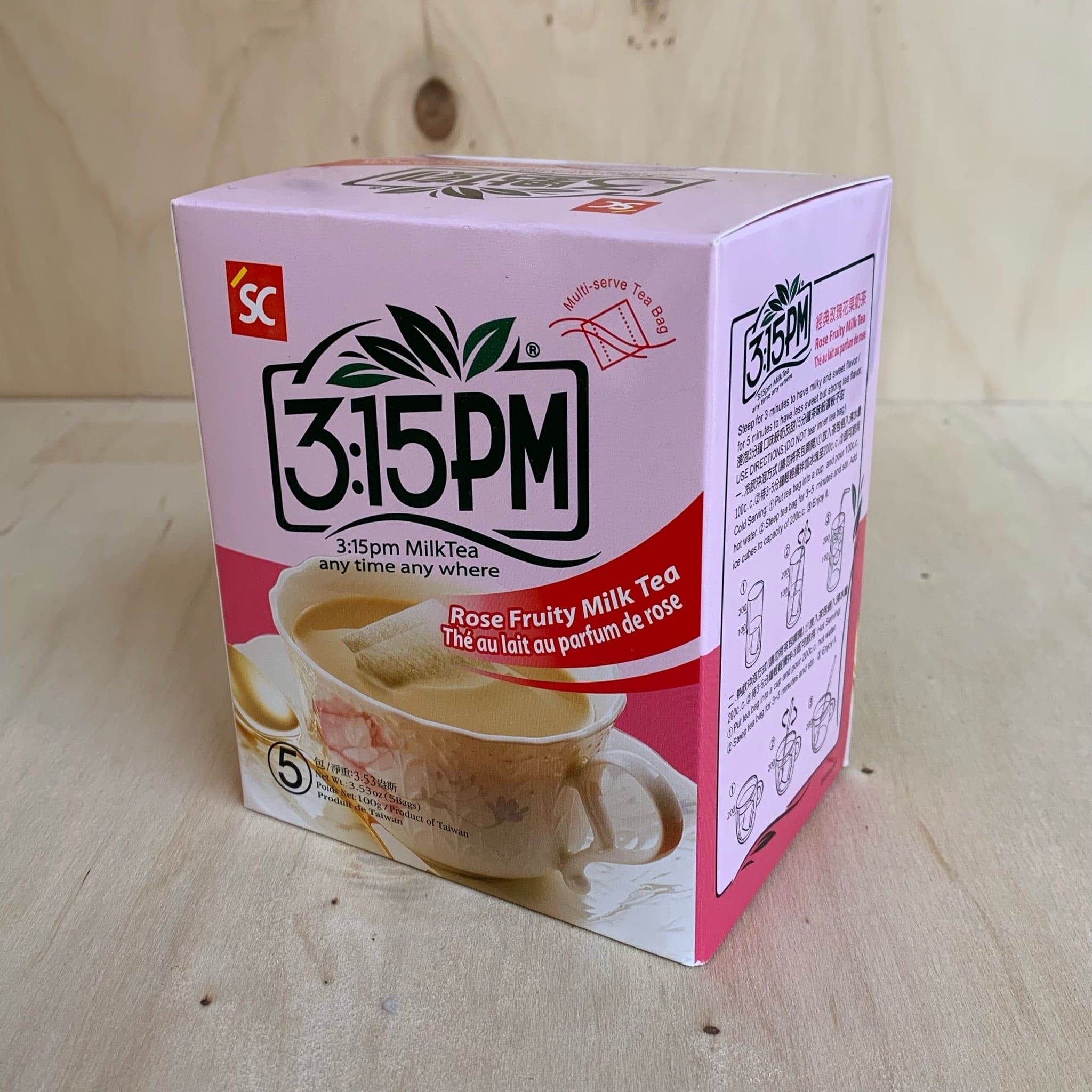 Rose Flavored Milk Tea (With Tea Bag) - 3.15PM