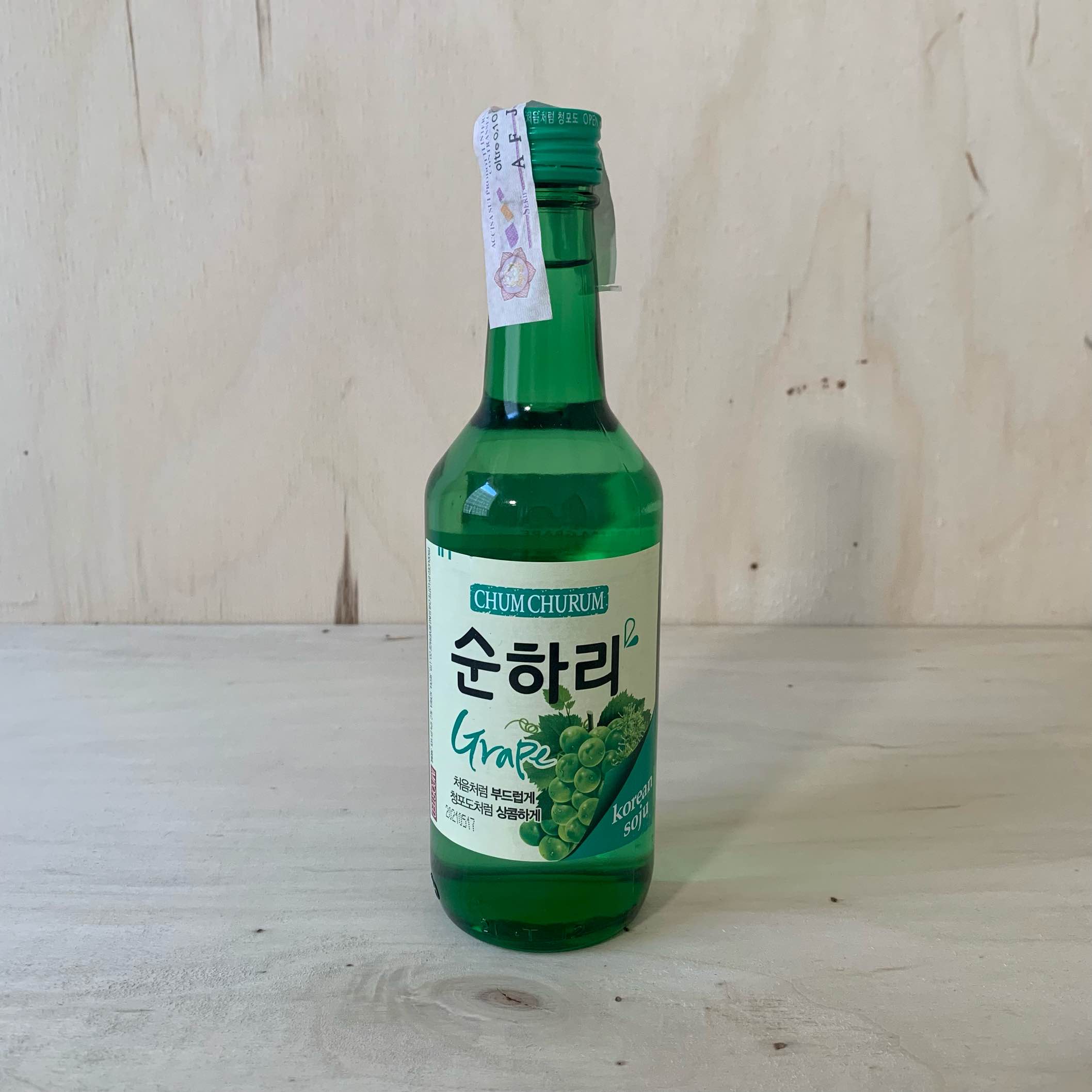 Soju Grape Flavor 12% 360ml - Korean Liquor - Chum Churum