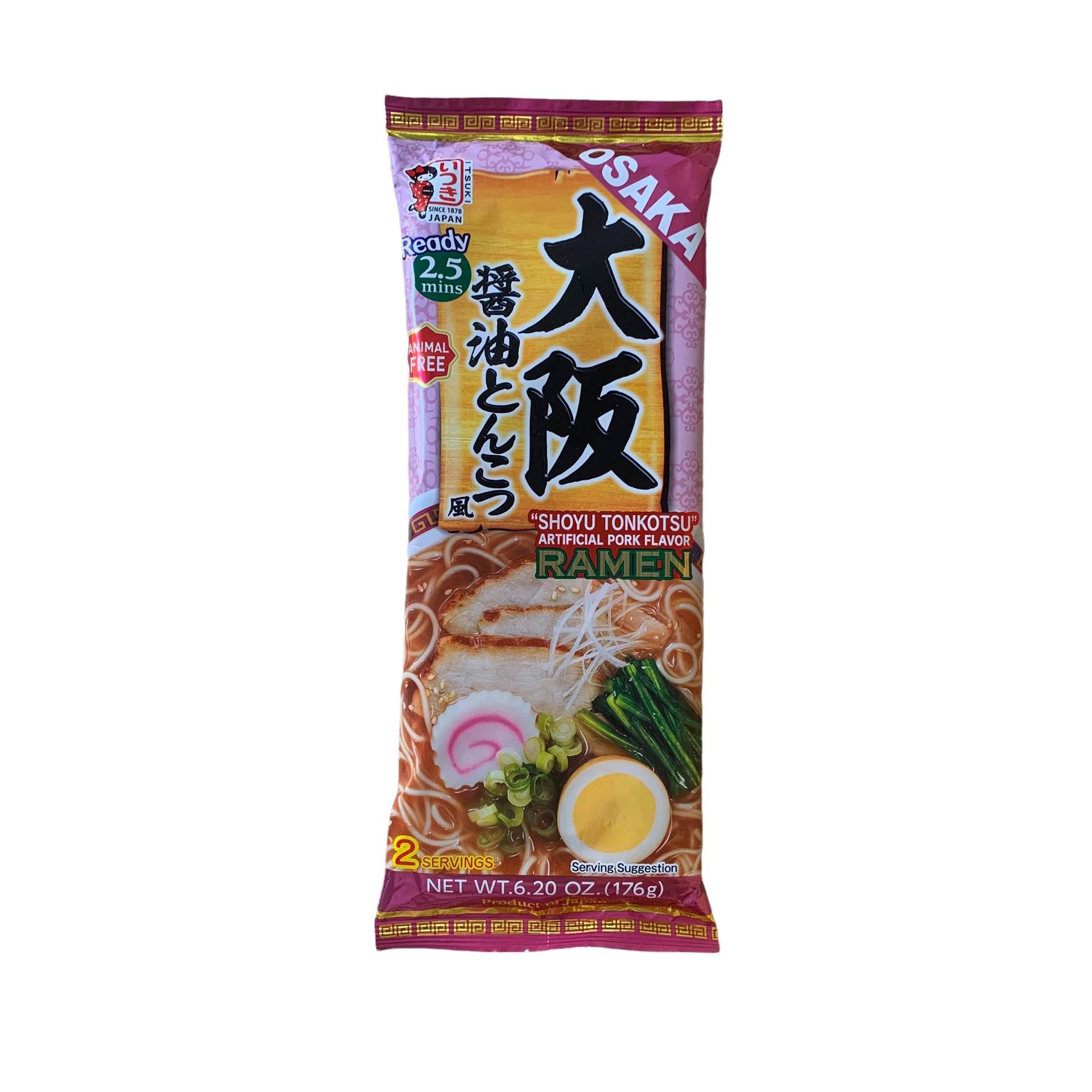 Osaka Shoyu Tonkotsu Japanese Ramen Animal Free 182g - Itsuki