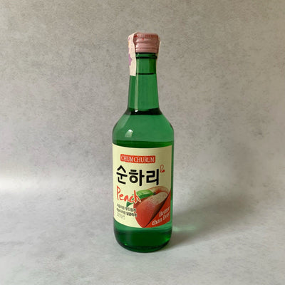 Soju Peach Korean Liquor 360ml 12% - Chum Churum