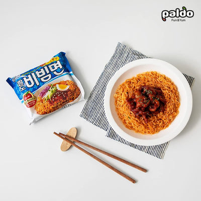 Bibim Men Korean Sweet & Spicy Cold Mix Noodle 130g - Paldo