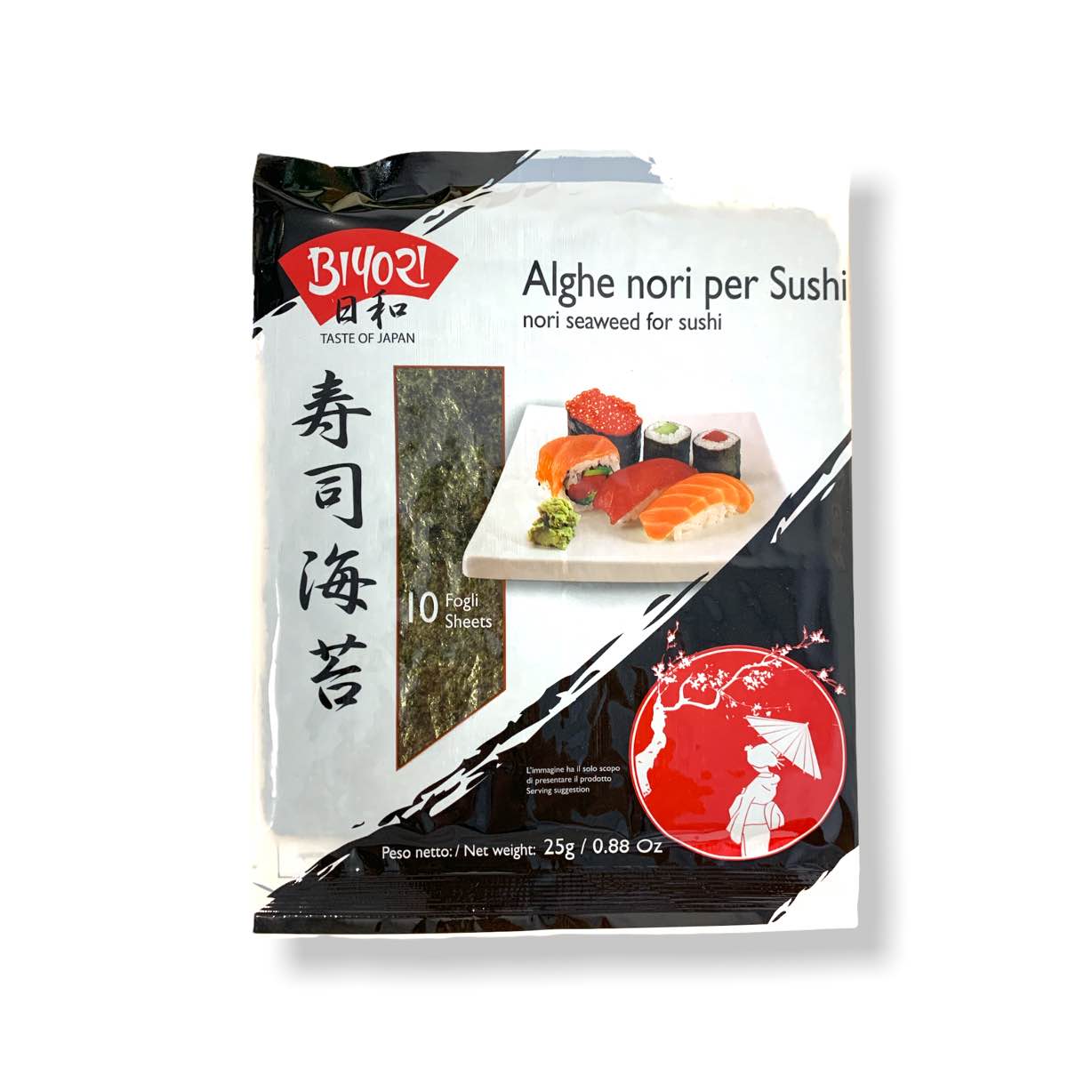 Sushi Nori Seaweed 10 Sheets 25g - Biyori