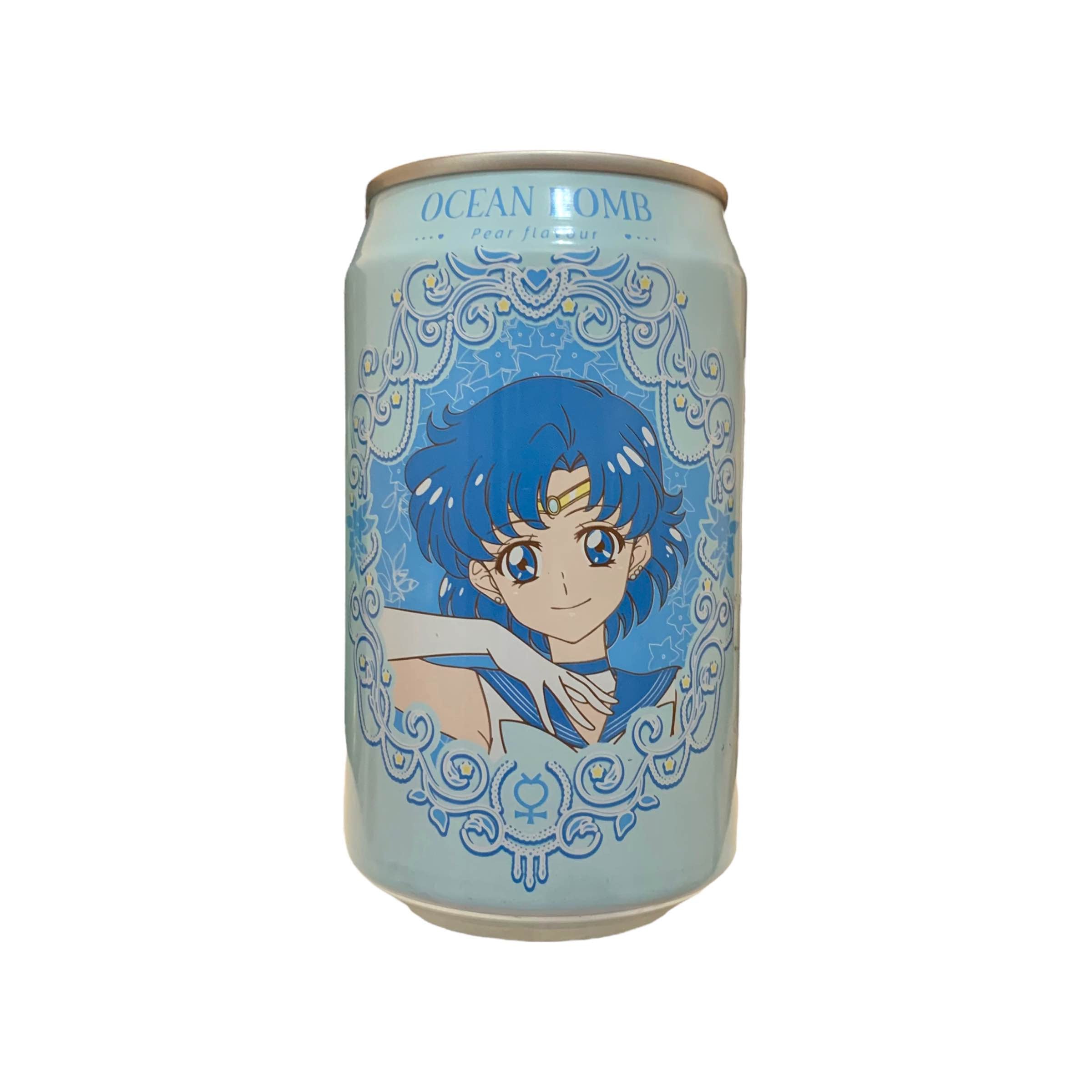 Ocean Bomb Sailor Moon Mercury Pear Soda Drink 330ml