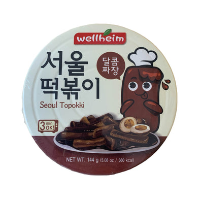 Seoul Tteokbokki Jjajang Korean Rice Cake In Black Sauce 144g - Wellheim