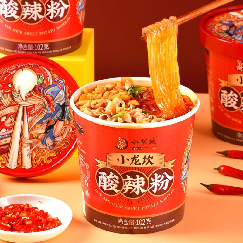Suan La Fen Hot & Sour Potato Glass Noodle 102g - Shoo Loong Kan