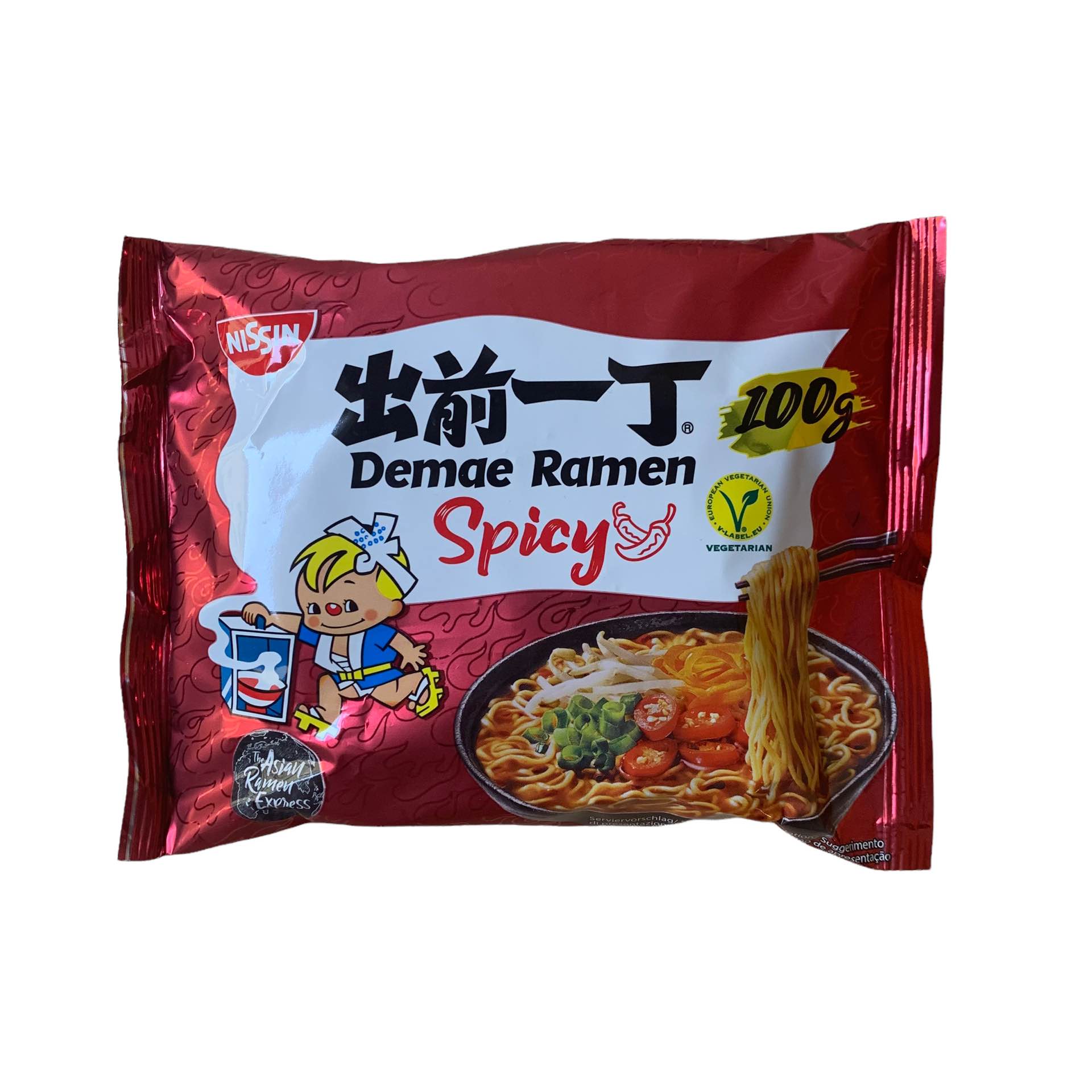 Demae Ramen Vegetarian Spicy Noodle Soup 100g - Nissin