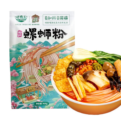 Luosifen Stinky Noodle Wild Mushroom 400g - Luo Ba Wang