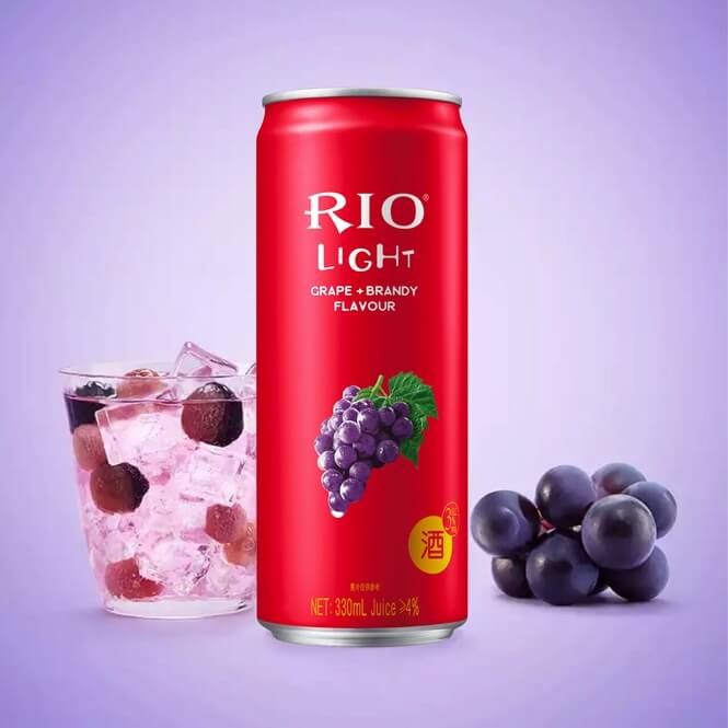 Grape & Brandy Sparkling Cocktail 330ml 3% - Rio