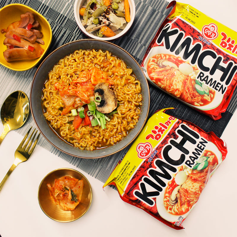 Kimchi Ramen Instant Noodles 120g - Ottogi