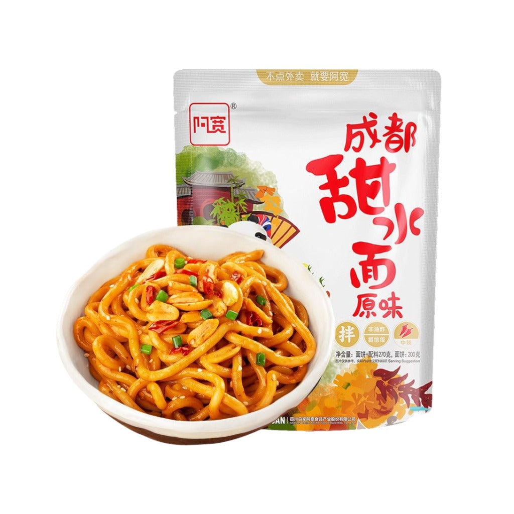 Tian Shui Mian Udon Noodle Sweet & Mild Spicy 270g - Akuan