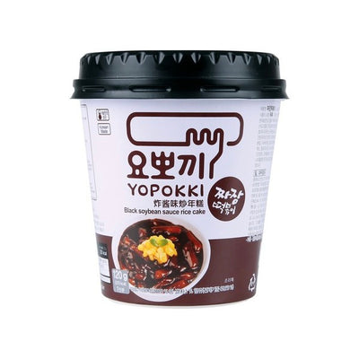 Jjajang Tteokbokki - Korean rice cake in black bean sauce - Yopokki